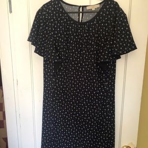 Navy Loft Plus sheath dress